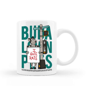 BP Clothing x Macskafogó I Hate Rats Bögre