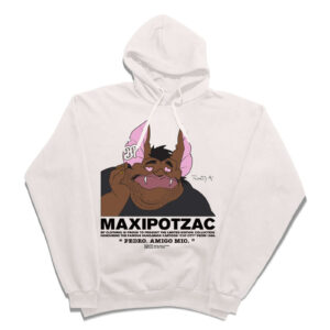 BP Clothing x Macskafogó Maxipotzac White Hoodie