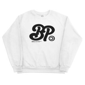BP Clothing Classic Logo Oversize White Sweatshirt
